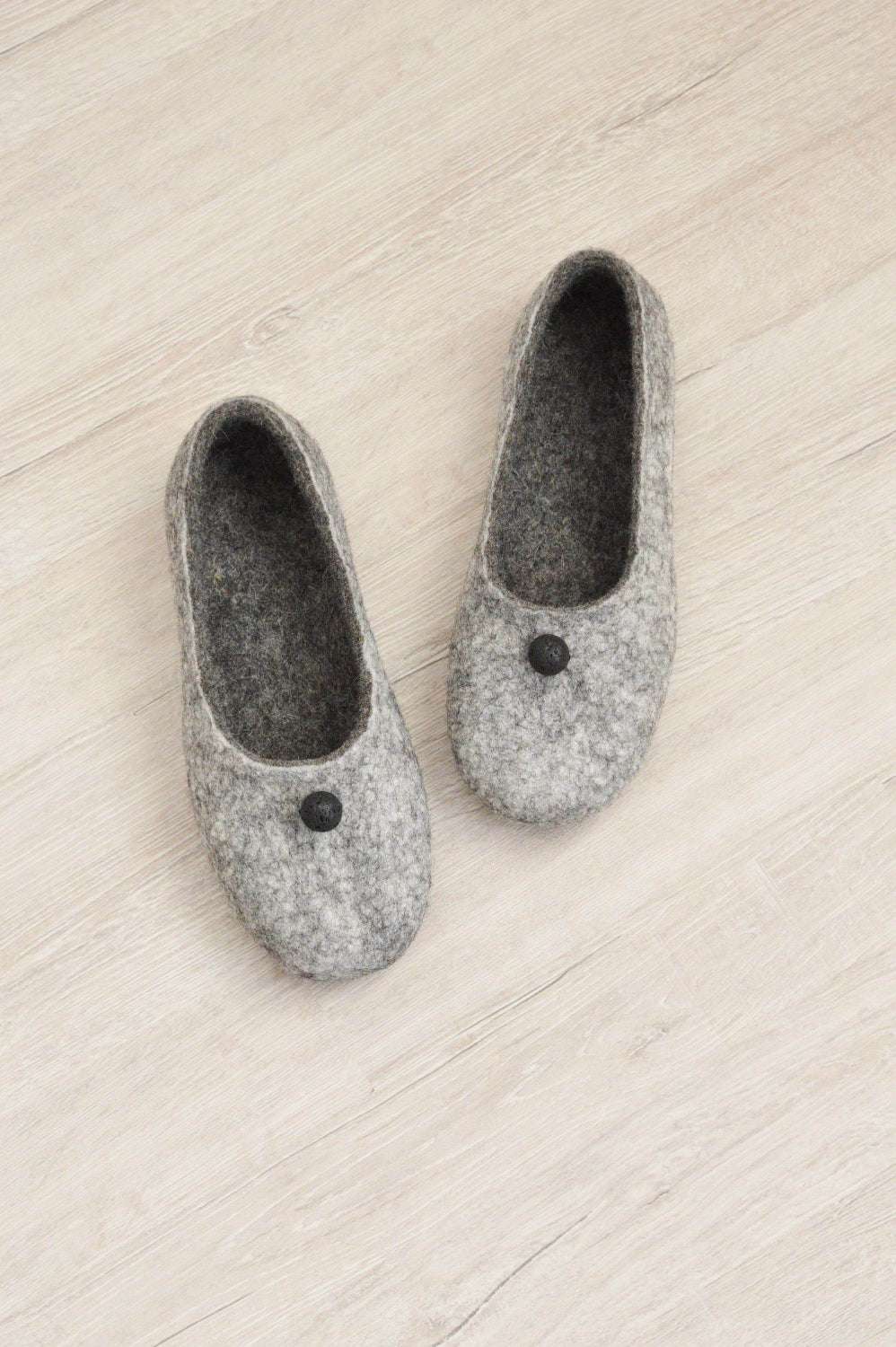 Felted Women Slippers - Comfortable House Shoes - Home Soul