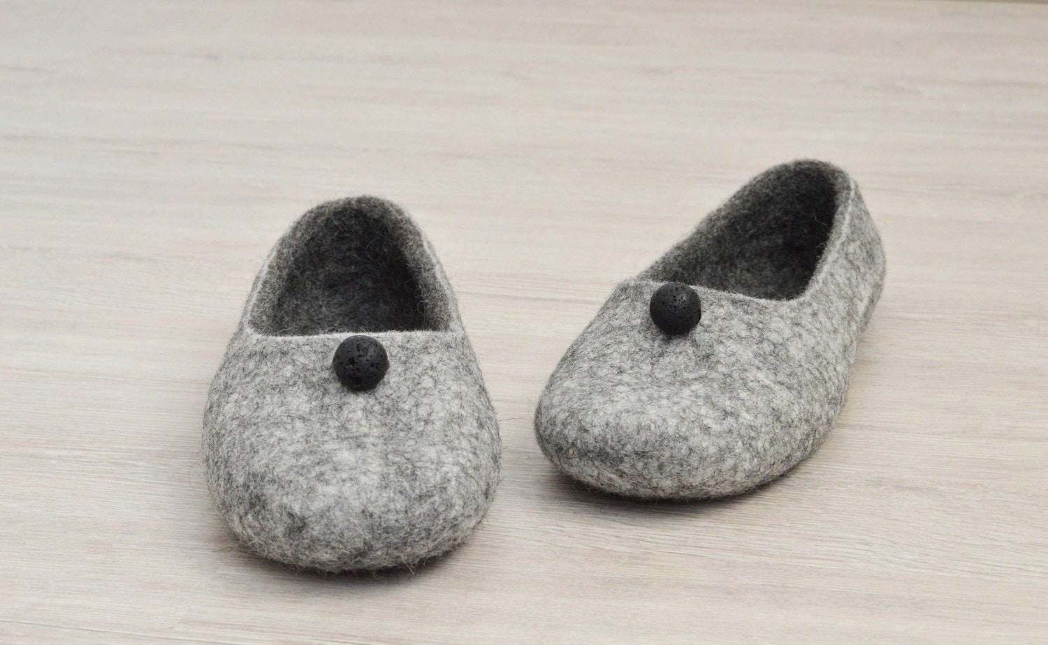 Felted Women Slippers - Comfortable House Shoes - Home Soul