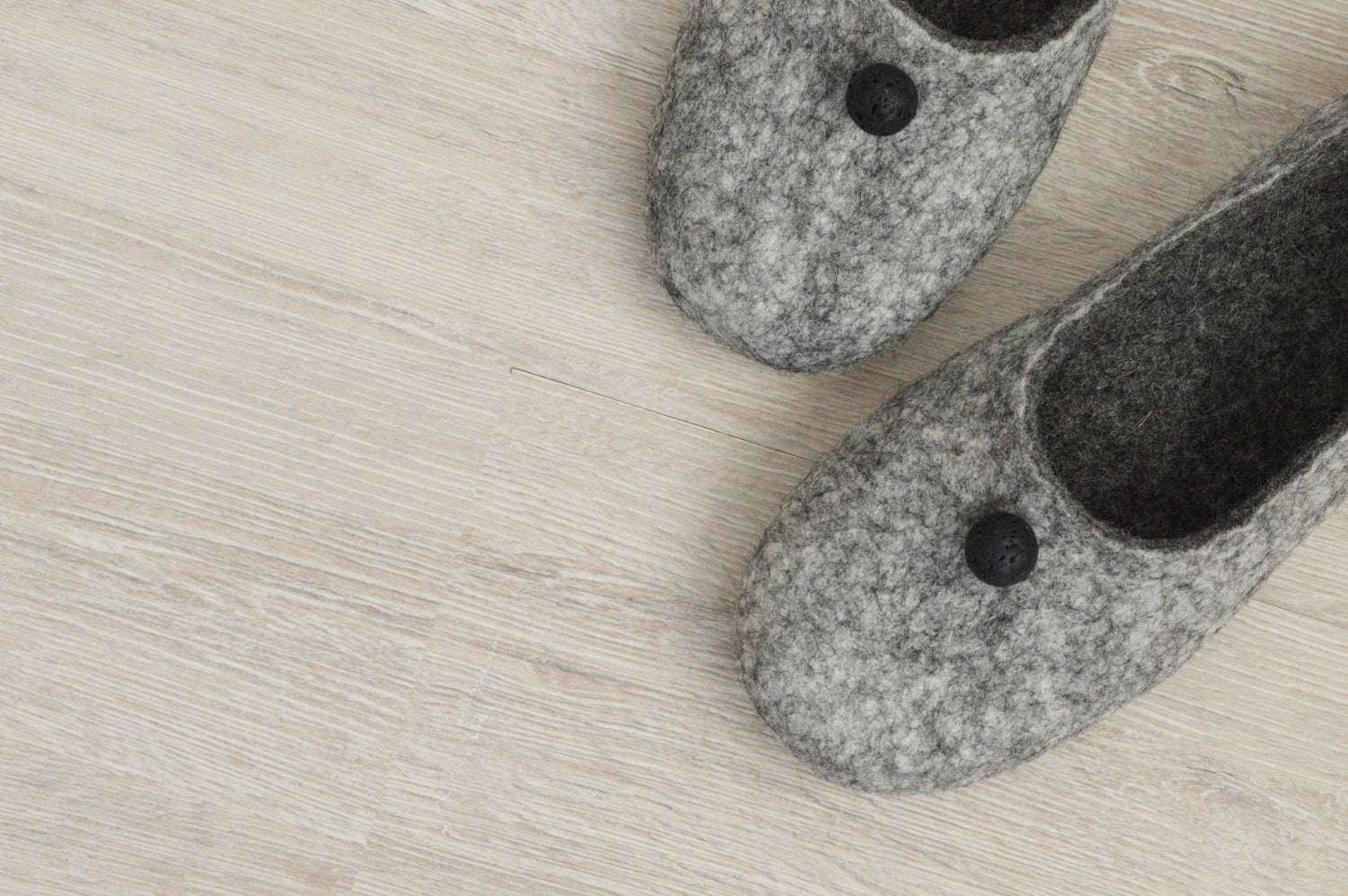 Felted Women Slippers - Comfortable House Shoes - Home Soul