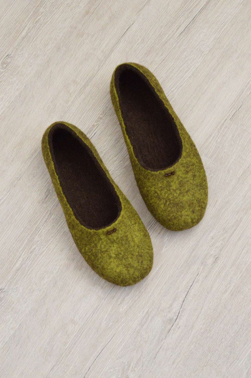 Autumn Colors Women Slippers - Felted House Shoes - Home Soul
