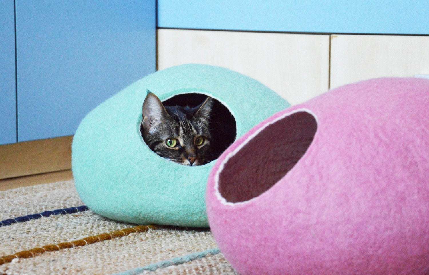 Mint Cat Bed - Refreshing Pet Cave - Home Soul