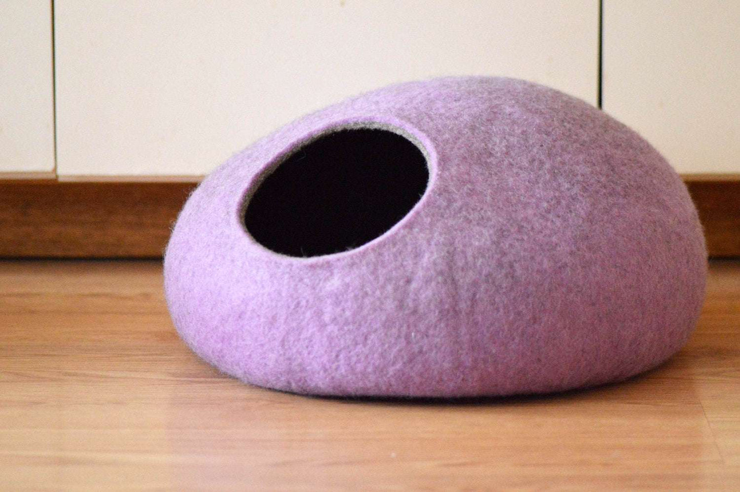 Lilac Purple Pet Bed - Modern Cat Cave - Home Soul