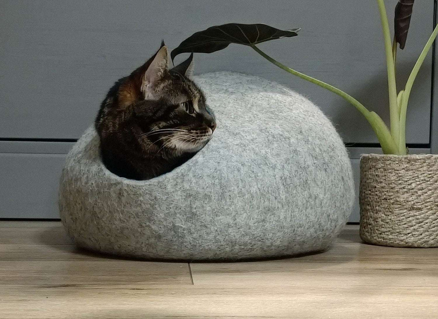 Designer Two Color Cat House - Premium Pet Bed - Home Soul