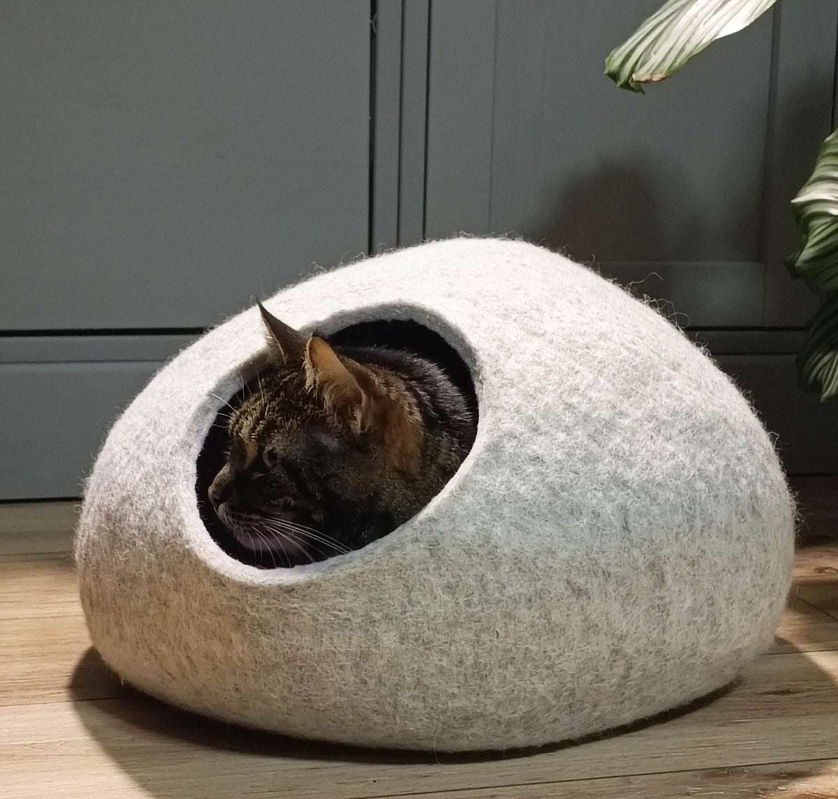 Wool Cat Bed - Premium Pet Cave - Home Soul