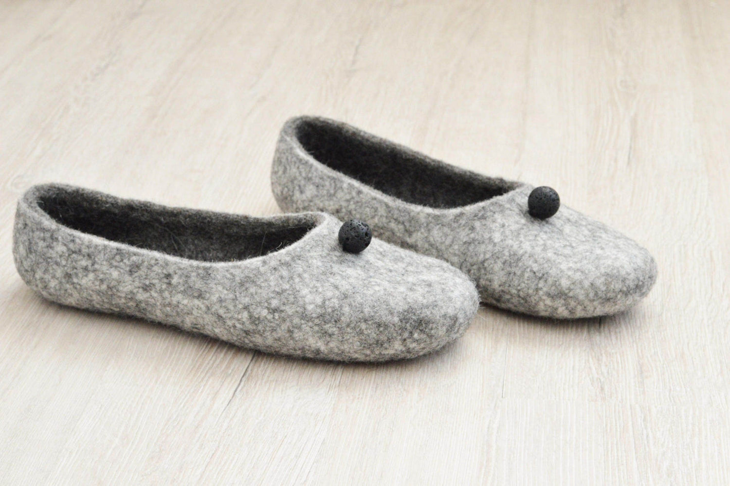 Felted Women Slippers - Comfortable House Shoes - Home Soul