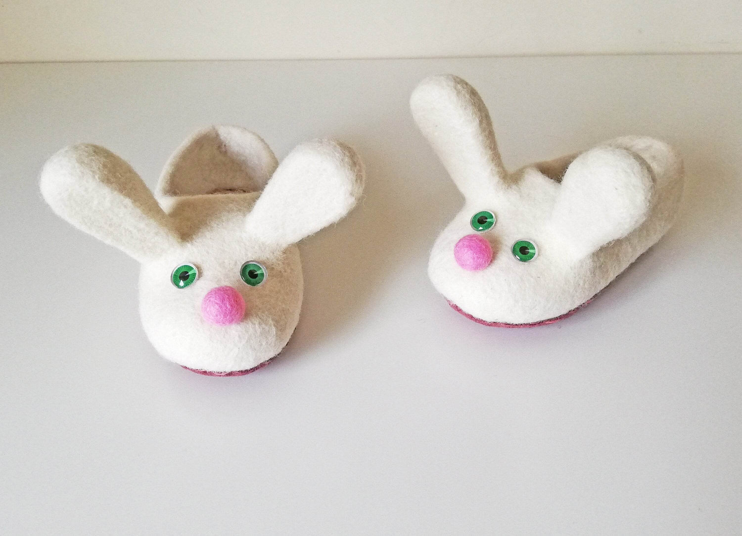White Bunnies Kids Slippers - Cute Animal Shoes - Home Soul
