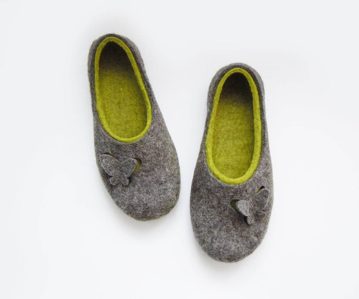 Butterflies Slippers - Whimsical House Shoes - Home Soul