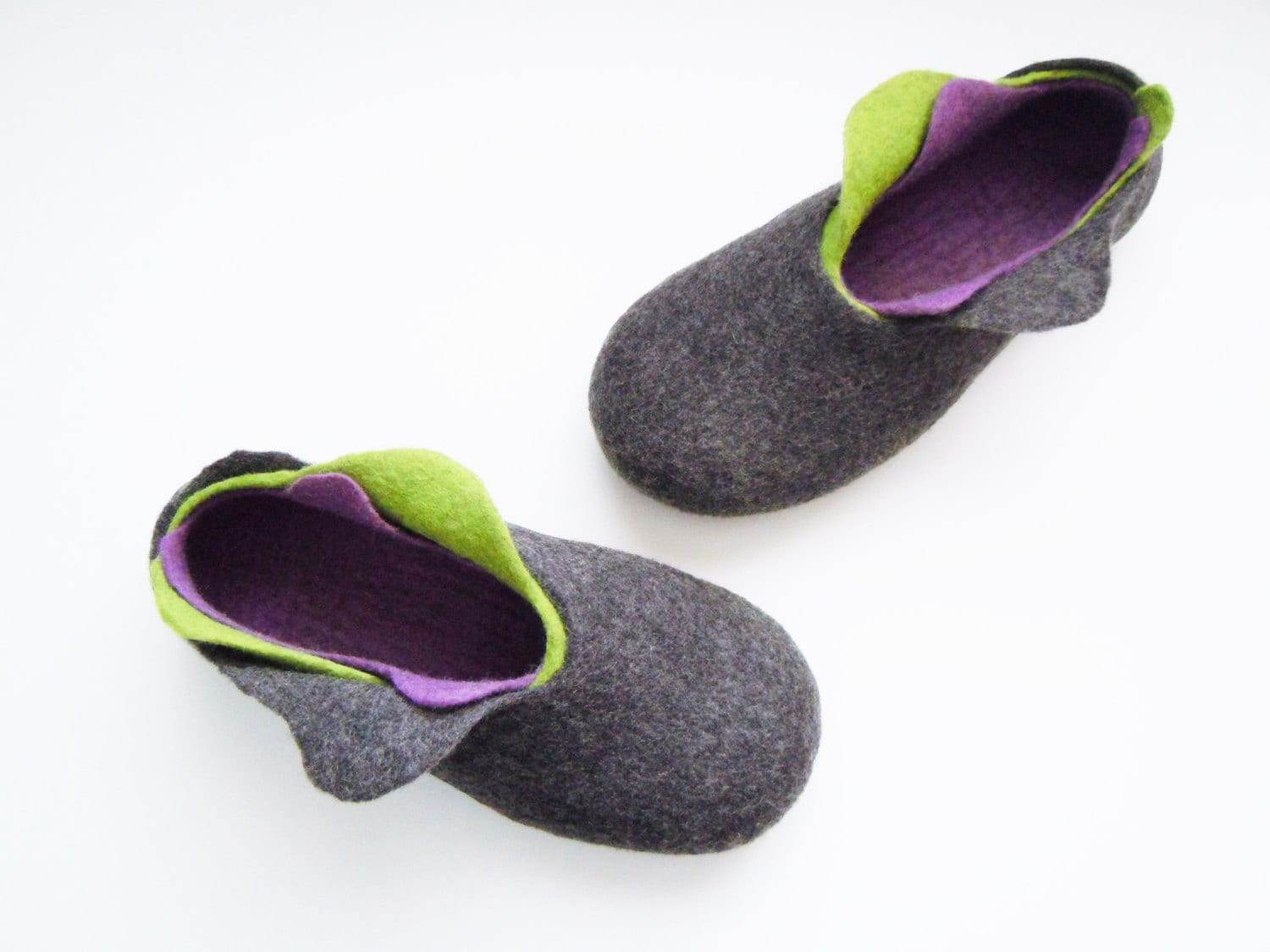 Felted 3 layer slippers - Home Soul