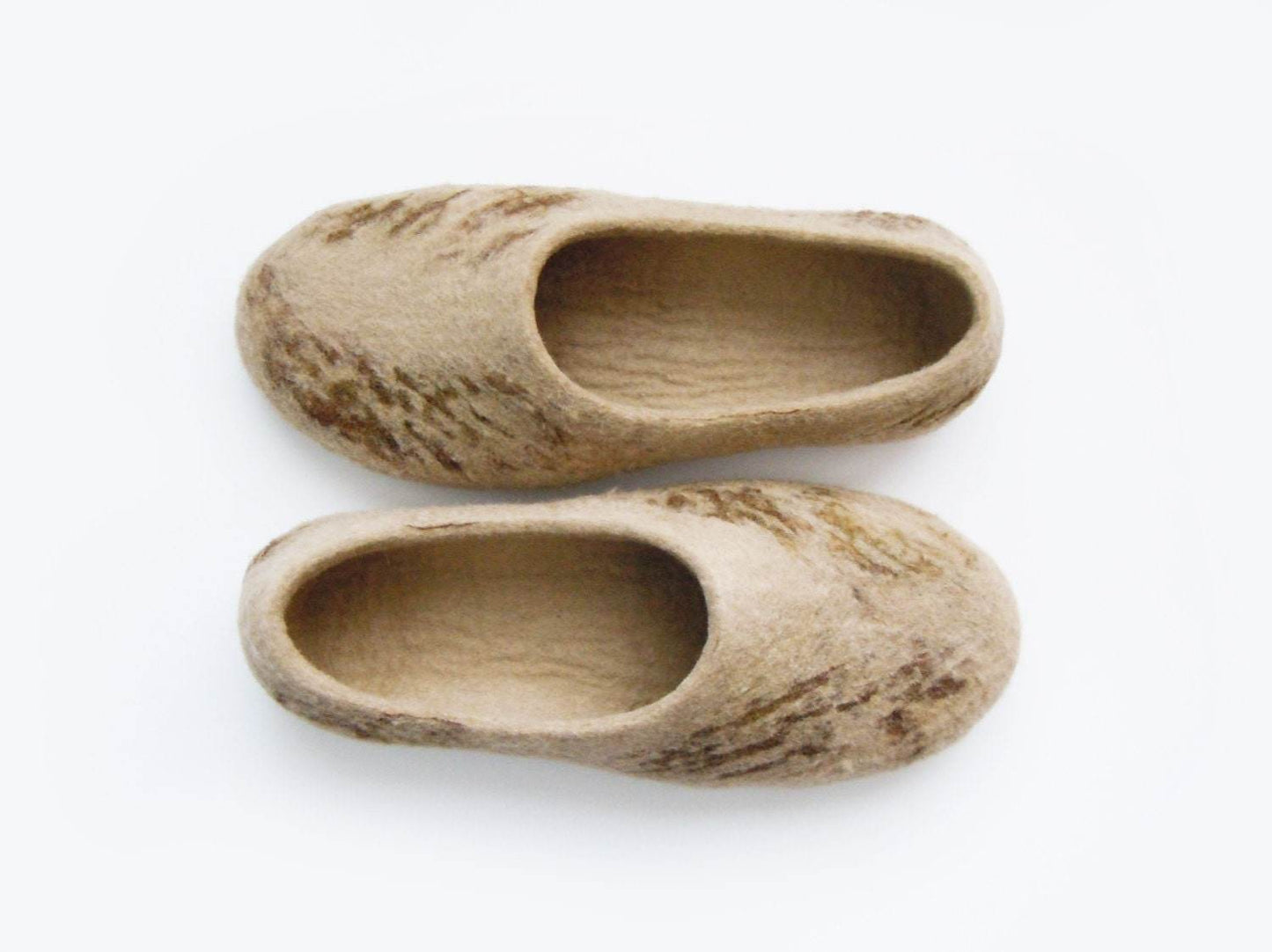 Felted wool slippers, house shoes - Home Soul