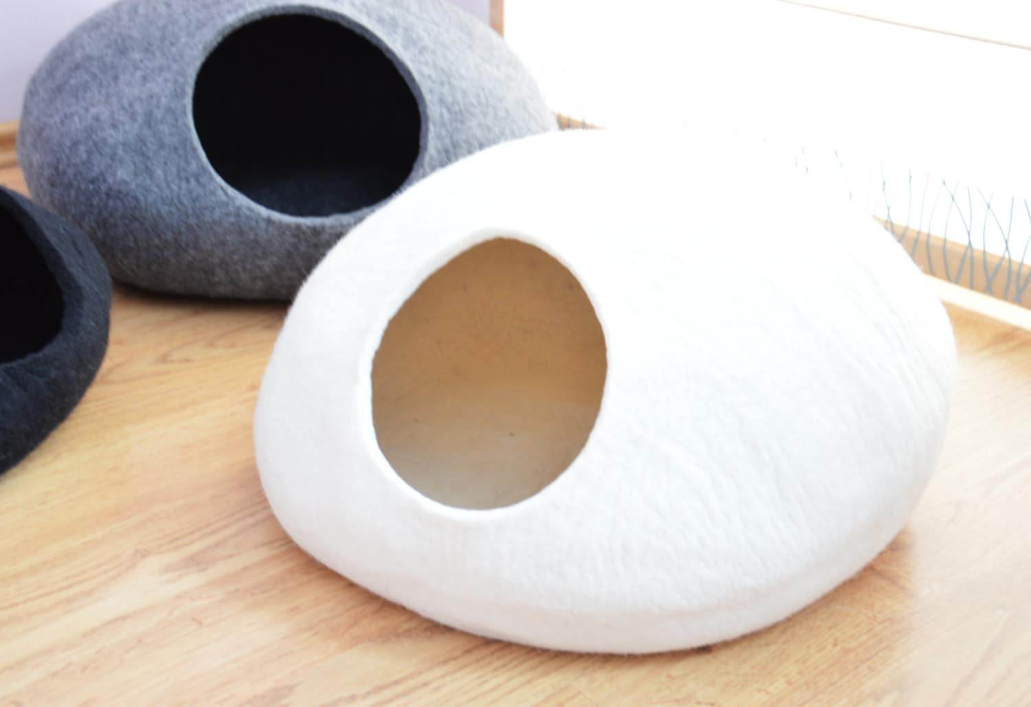 Modern Cat Cocoon - Custom Color Pet Bed - Home Soul