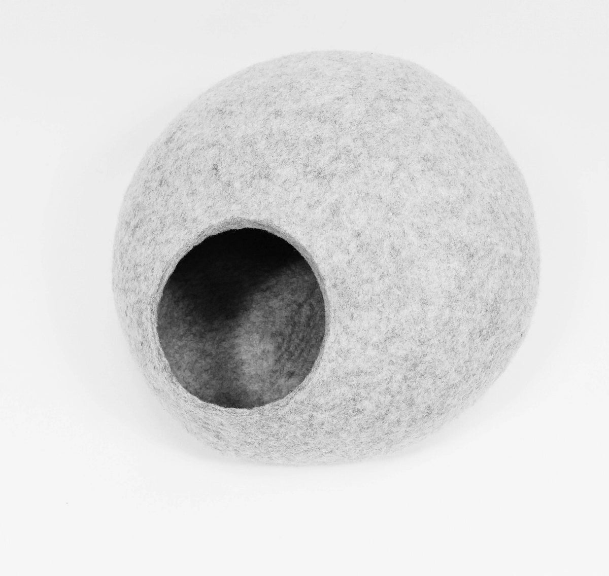 Modern Grey Pet Bed - Contemporary Cat Cave - Home Soul