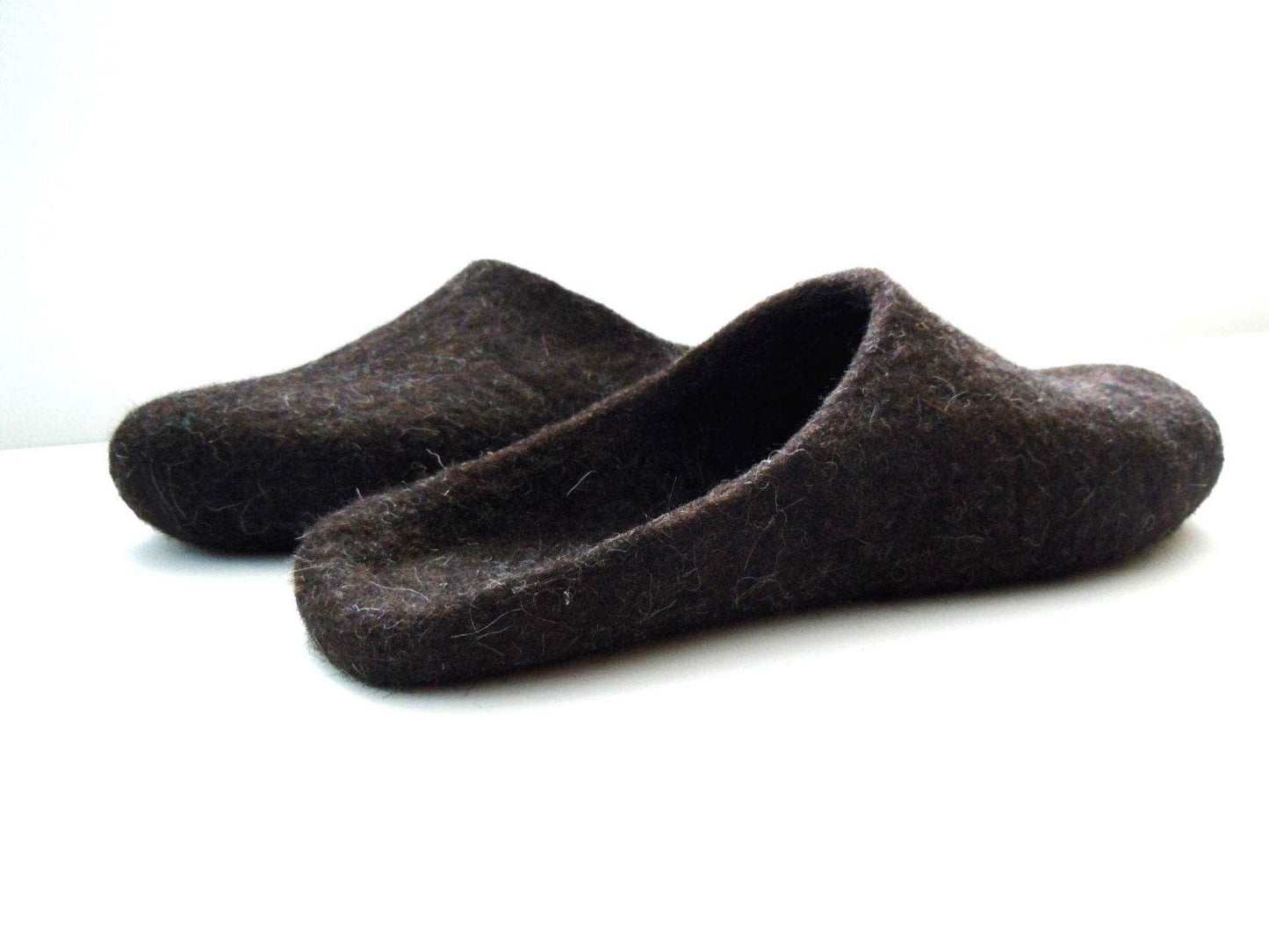 Brown Black Men's Backless Slippers - Eco-Friendly - Home Soul