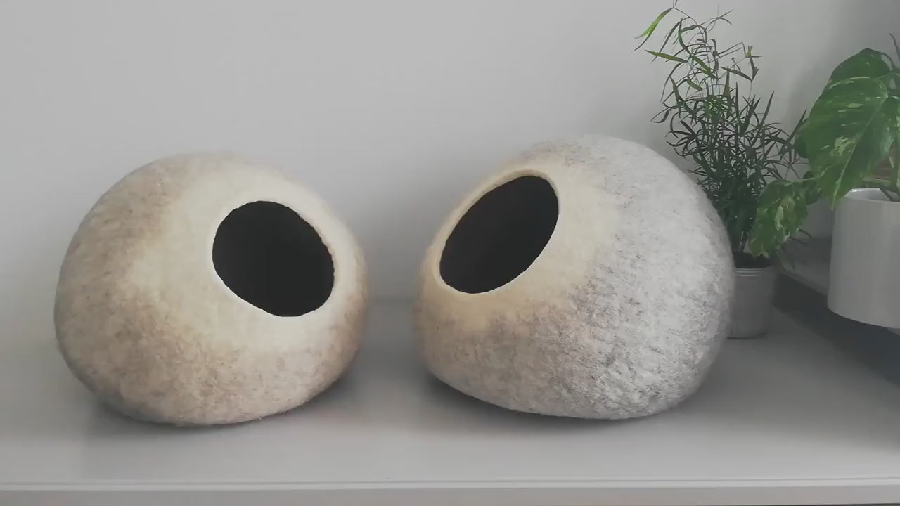 BUBBLE Shape Cat House / Ombre Color Pet Bed / Modern Pet Bed / Cat bed / Cat cave / Puppy bed / Cat house / Pet Furniture / Cat Nap Cocoon